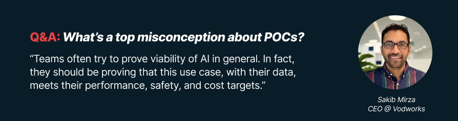 Sakib Mirza shares a top misconception about AI POCs