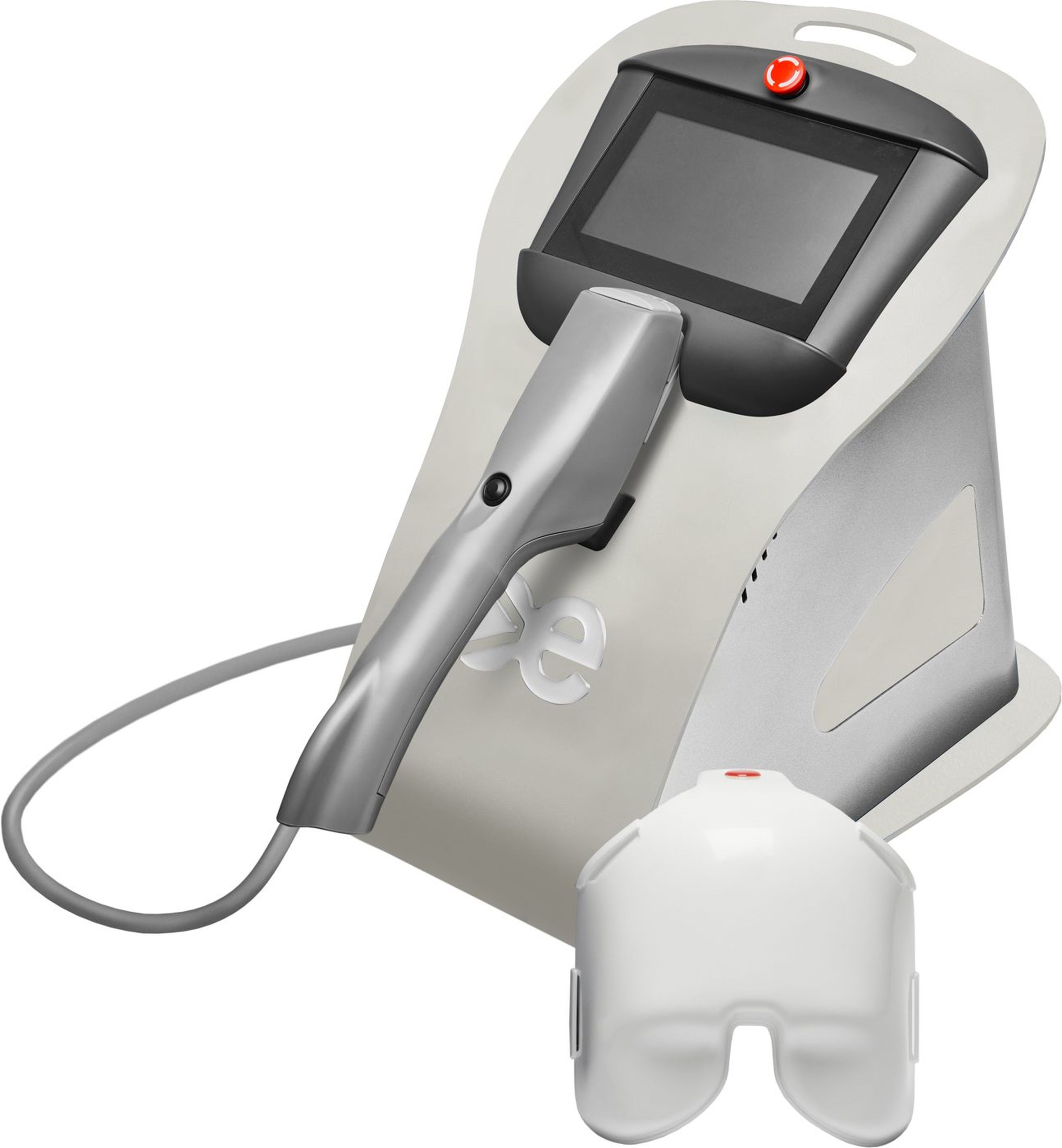 Sistema eye-light di Espansione Group con il manipolo per la luce pulsata OPE IPL e la maschera LM LLLT
