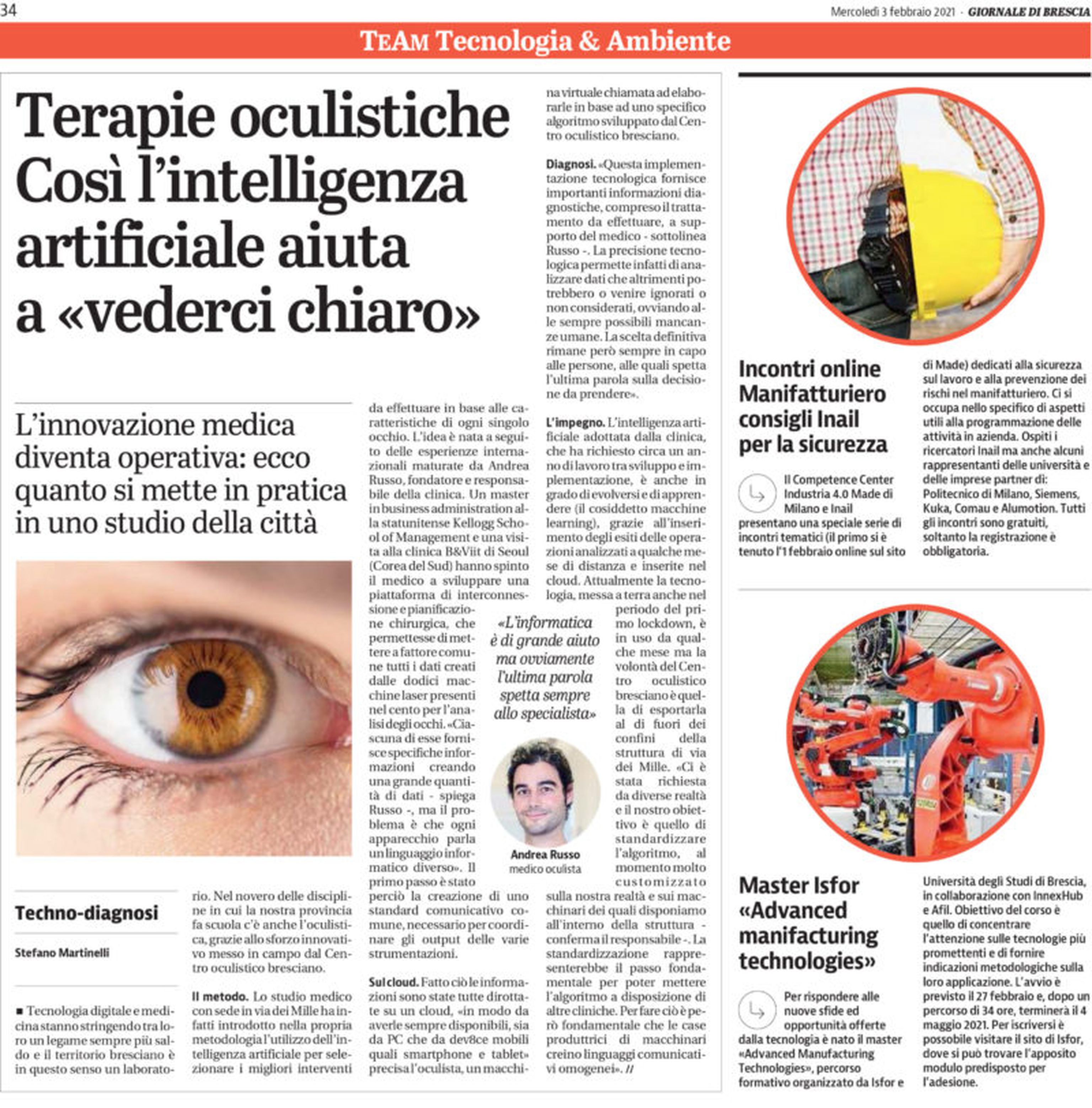 Intelligenza Artificiale e Industria 4.0