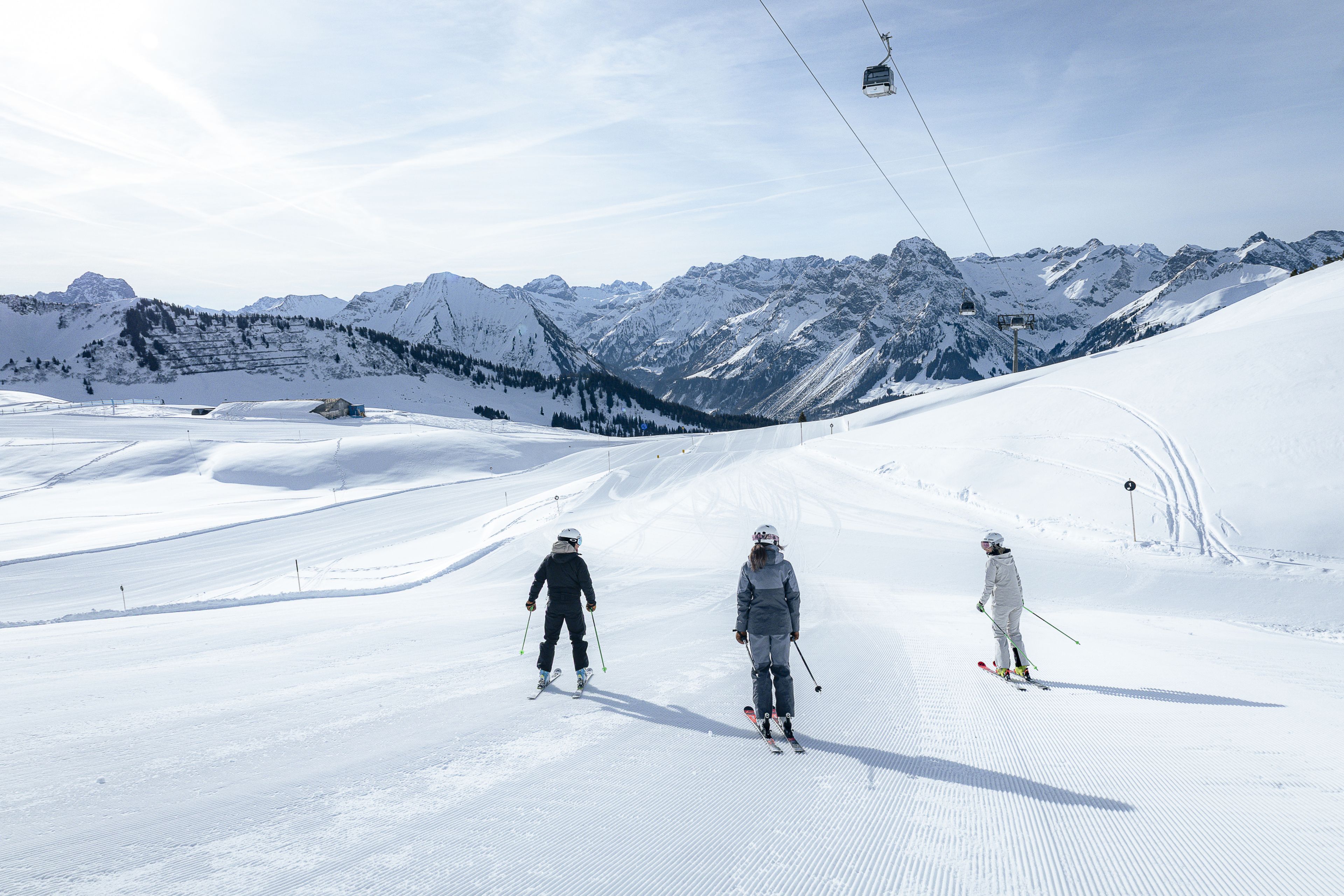 Skifahren am Diedamskopf