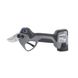 Electric pruning shears with a sleek design, featuring a gray body, digital display, and ergonomic handle.