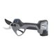 Electric pruning shears with a black and gray handle, featuring a small digital display and labeled "Work It 30 Plus."