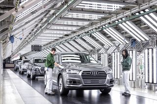 audi auto during the quality inspection