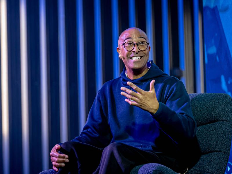 Colin Jackson at Wings For Life 2026 Media Day at Red Bull Spain in Madrid, Spain, April 13, 2026