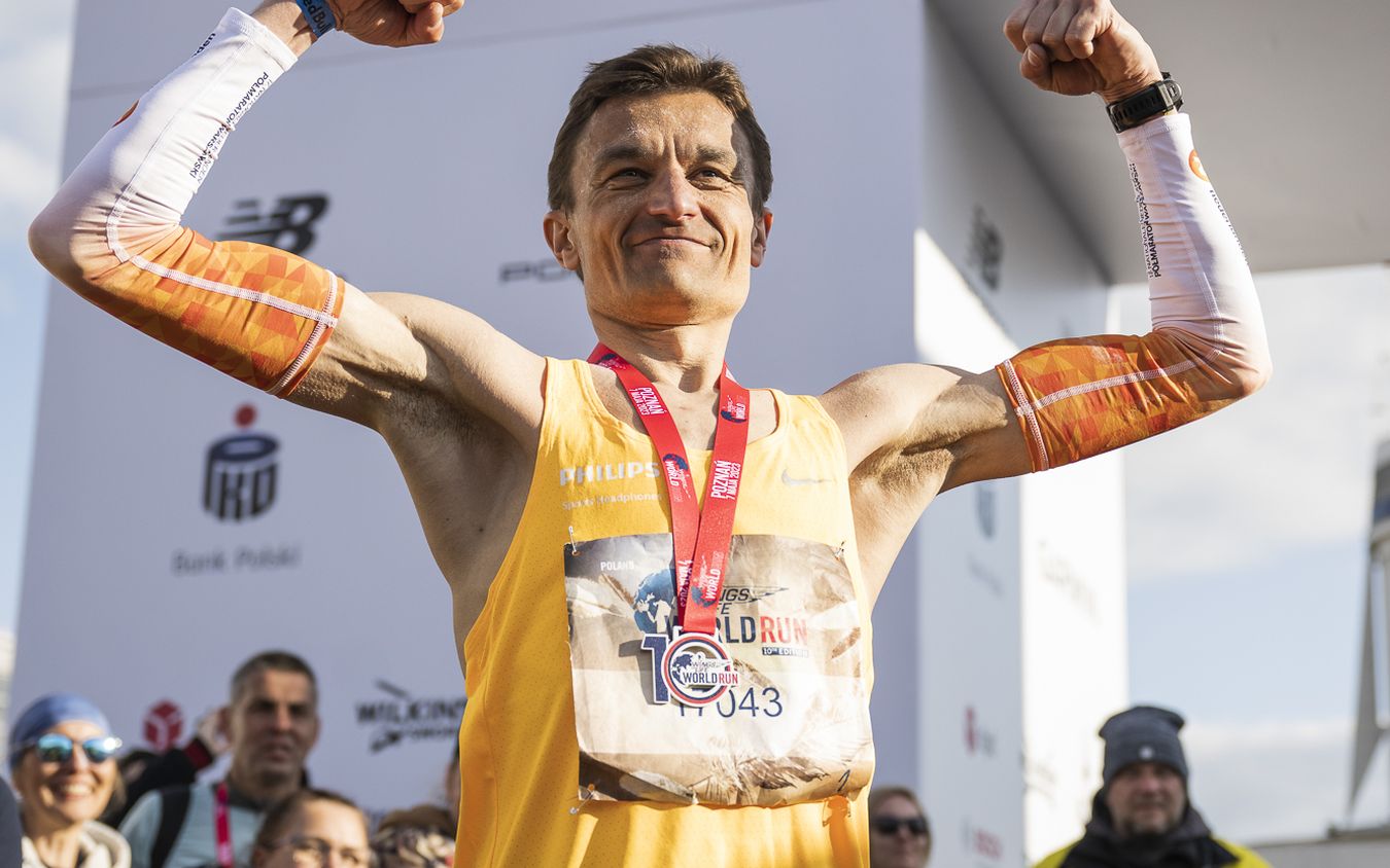 Hero image: Analizujemy tempo Darka Nożyńskiego podczas Wings for Life World Run