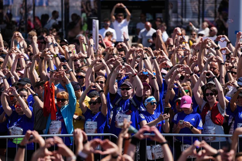 Participants seen during the Wings for Life World Run in Poznan, Poland on May 10, 2026