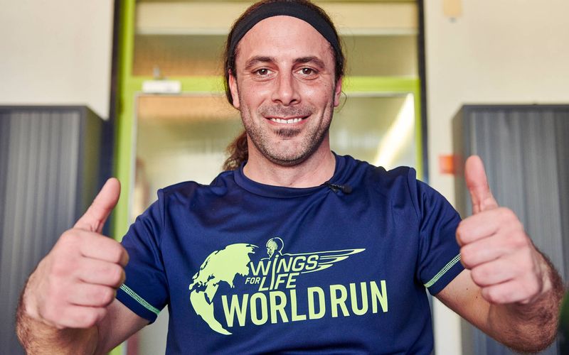 Michel Roccati, a patient involved in the STIMO study, is seen during his annual check up in Lausanne, Switzerland on March 04, 2025.