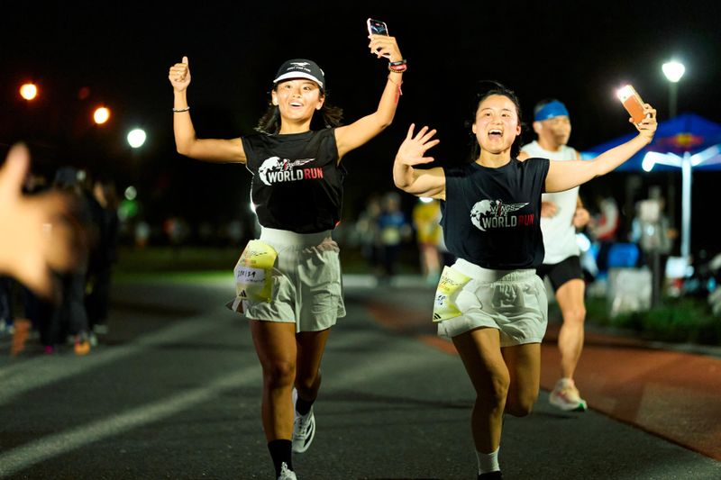 Participants seen during the Wings for Life World Run in Omiya, Japan on May 10, 2026