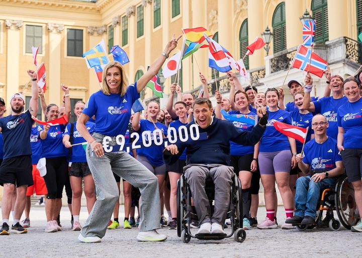 Anita Gerhardter and Wolfgang Illek seen during the Wings for Life World Run in Vienna, Austria on May 10, 2026