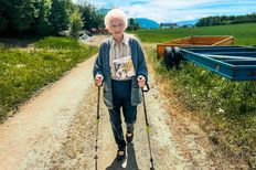 Paula Attwenger performs during the Wings for Life World Run App Run in Gmunden, Austria on May 10, 2026.