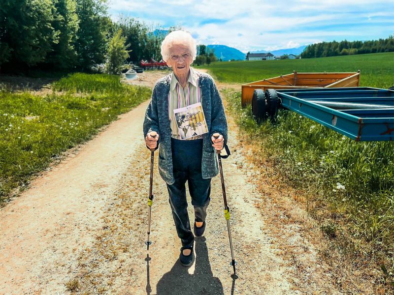 Paula Attwenger performs during the Wings for Life World Run App Run in Gmunden, Austria on May 10, 2026.