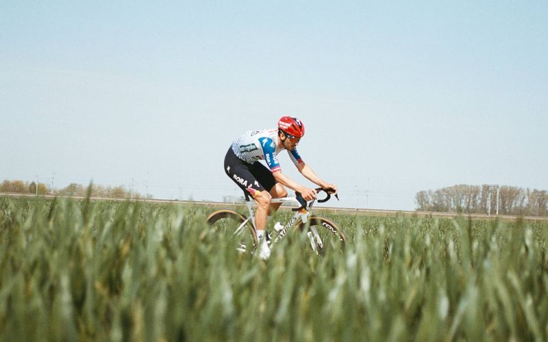 Tim van Dijke of Red Bull – BORA – hansgrohe during the Recon for the 123rd Paris-Roubaix in Roubaix, France on Apr 09, 2026.