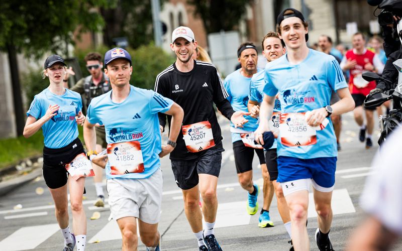 Dominic Thiem seen during the Wings for Life World Run in Vienna, Austria on May 04, 2025.