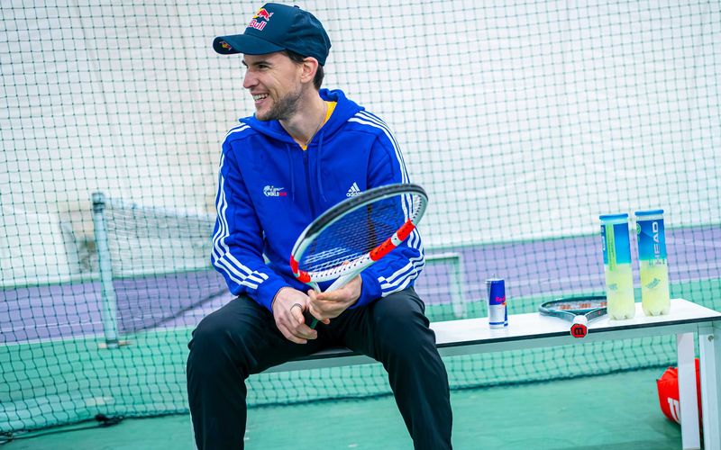 Dominic Thiem is seen during the Wings for Life World Run 2025 shooting in Madrid, Spain on January 28, 2025.