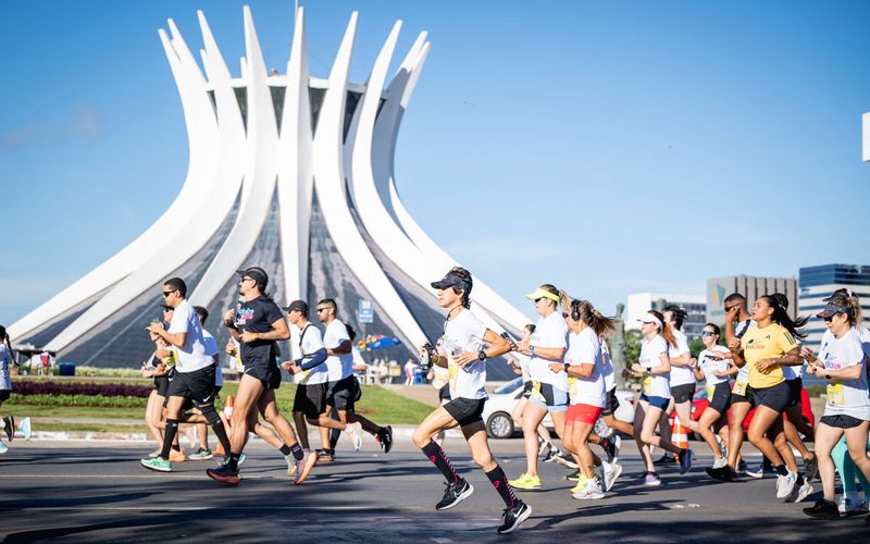 Participants seen during the Wings for Life World Run in Brasilia, Brazil on May 04, 2025.