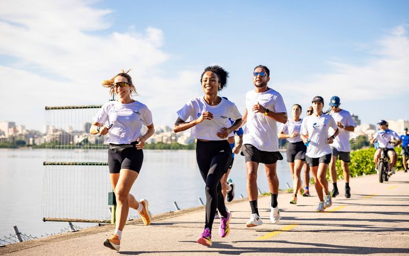 Participants seen during the Wings for Life World Run in Rio de Janeiro, Brazil on May 04, 2025.
