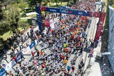 Participants seen during the Wings for Life World Run 2025 in Istanbul, Turkey on May 04, 2025.