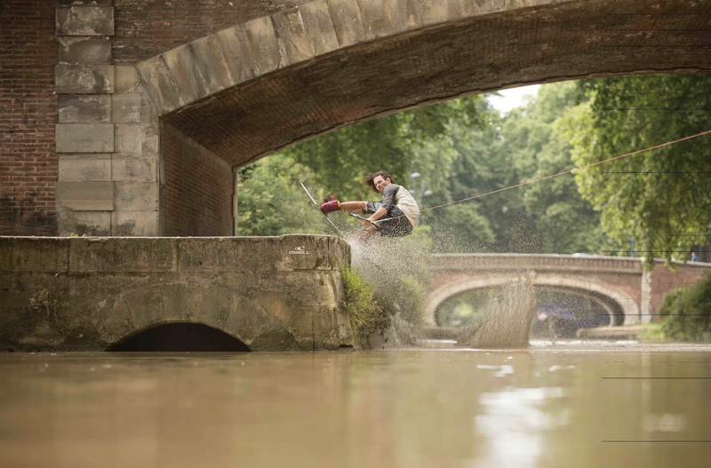 Ben Leclair wakeboarding prior to his injury in 2016