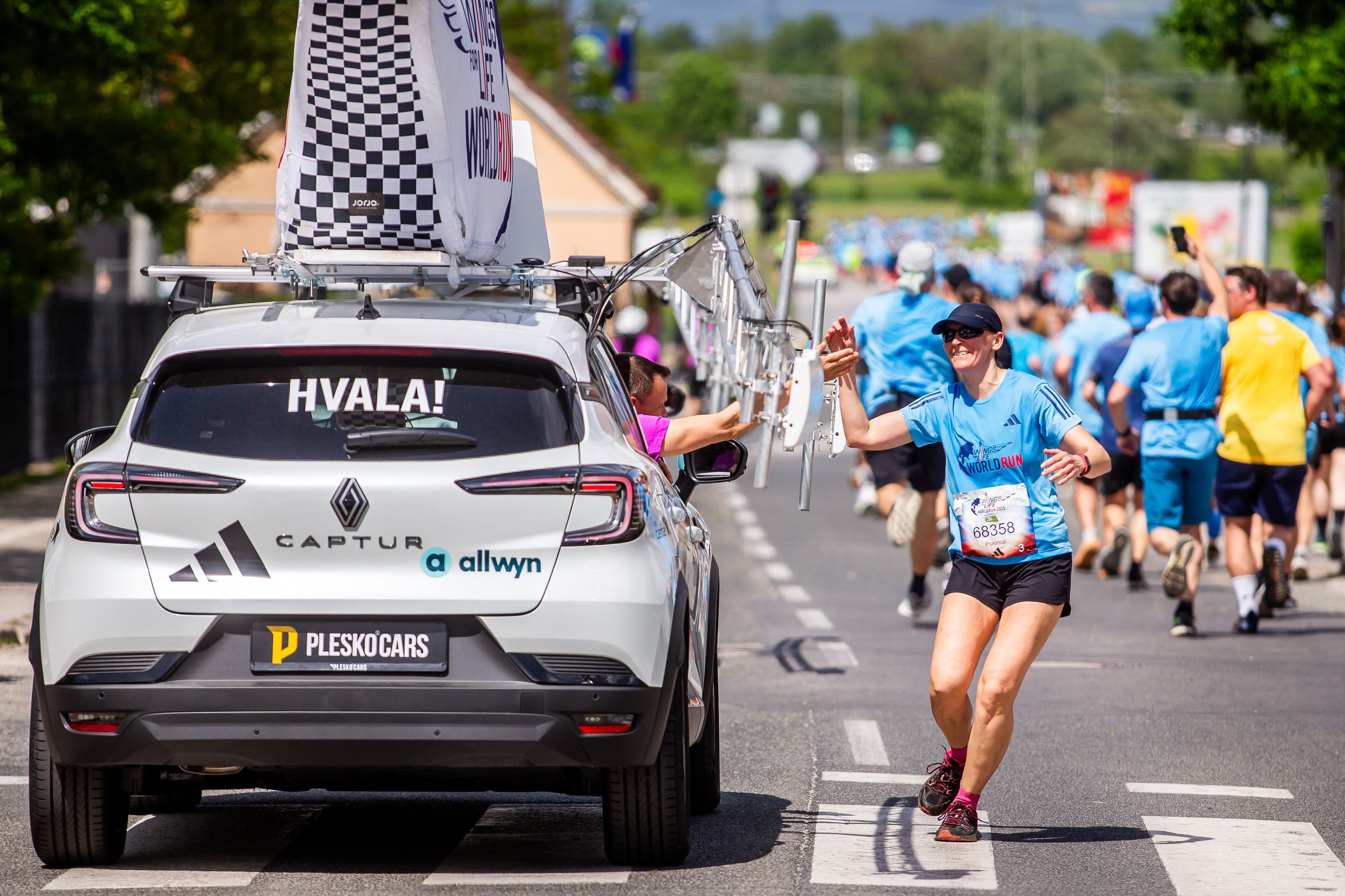 Participants of Wings for Life World Run Ljubljana, Slovenia on May 4th, 2025