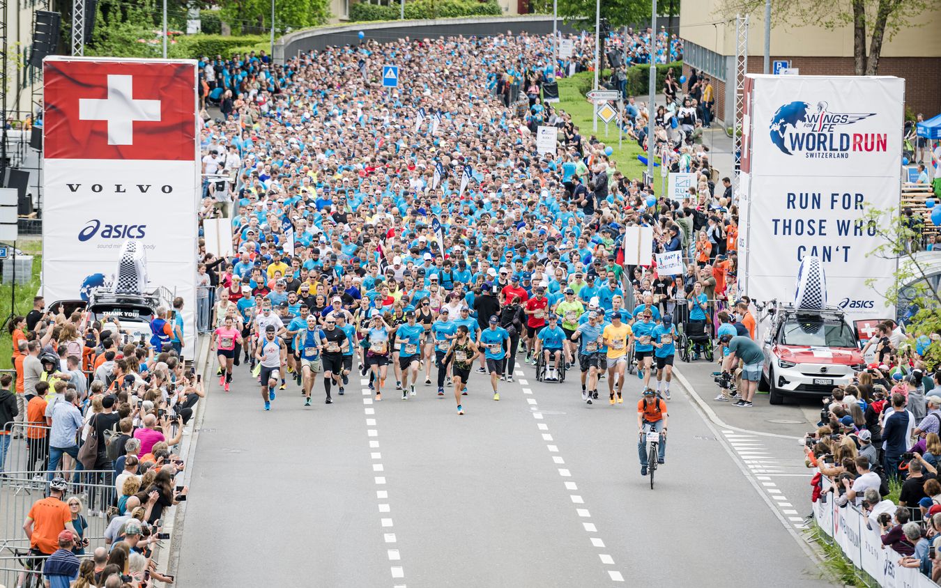 Start des Wings for Life World Run 2023 in Zug, Switzerland