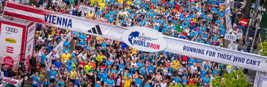 Starting Line of the Flagship Run Vienna 2025