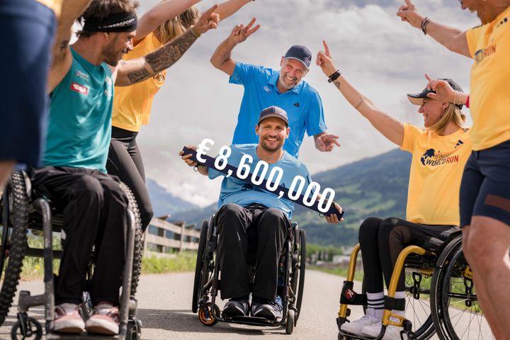 Hannes Kinigadner and Heinz Kinigadner seen at the Wings for Life Worldrun - App Run Event in Uderns, Zillertal, Austria on May 4, 2025.