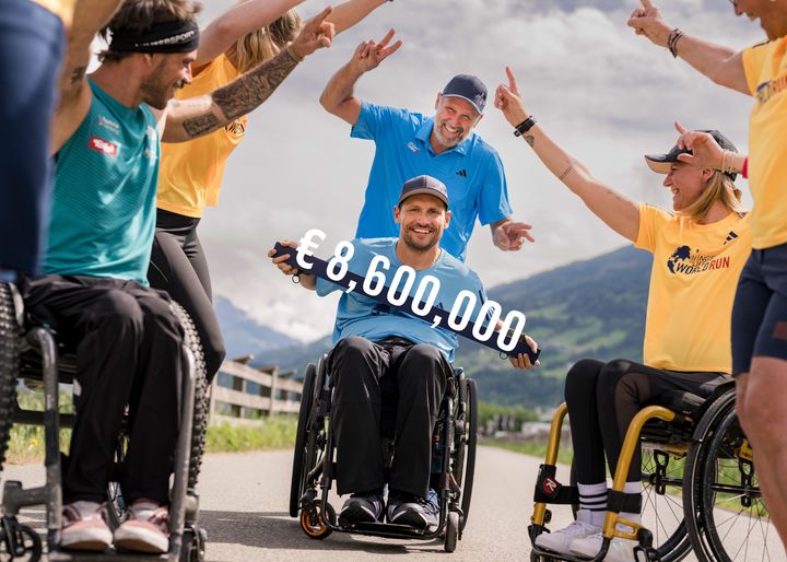 Hannes Kinigadner and Heinz Kinigadner seen at the Wings for Life Worldrun - App Run Event in Uderns, Zillertal, Austria on May 4, 2025.