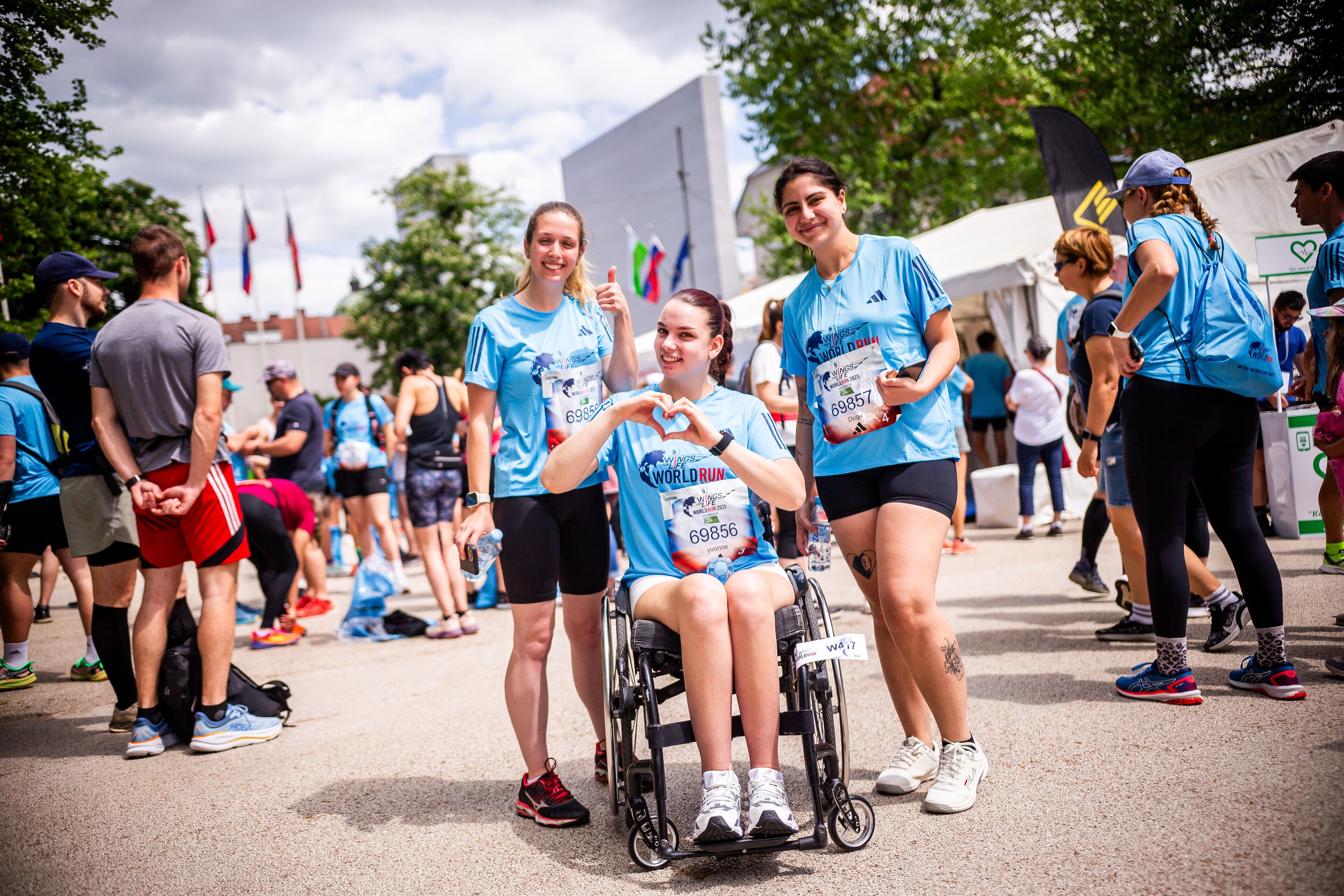 Participants of Wings for Life World Run Ljubljana, Slovenia on May 4th, 2025