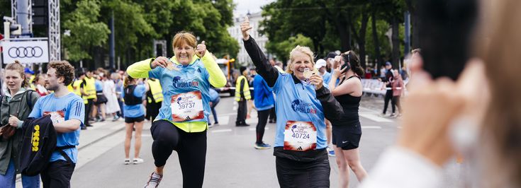 Participants at the Flagship Run Vienna 2025