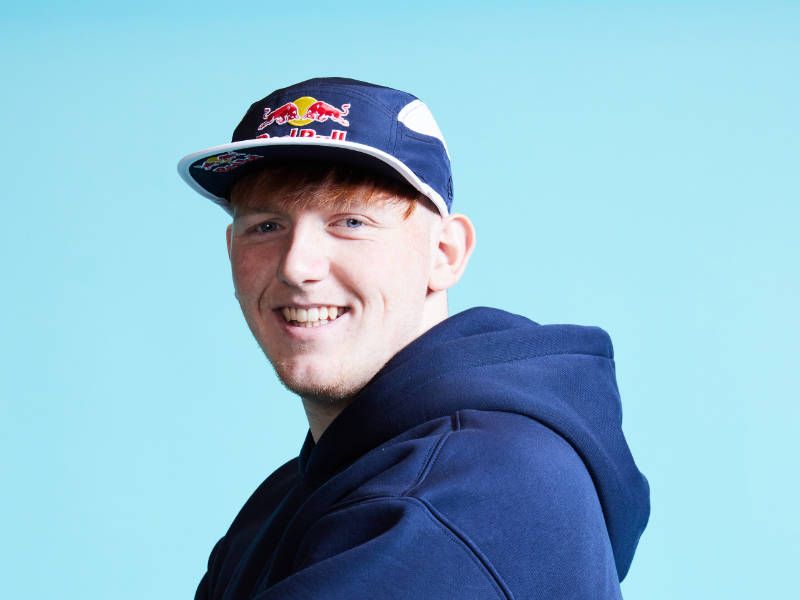 Morgan 'Angry Ginge' Burtwistle poses for a studio portrait on December 4, 2024