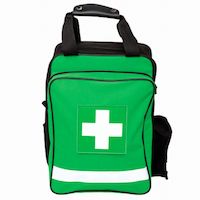 First aid kit with a rucksack