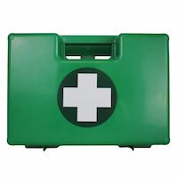 First aid kit with a deluxe case