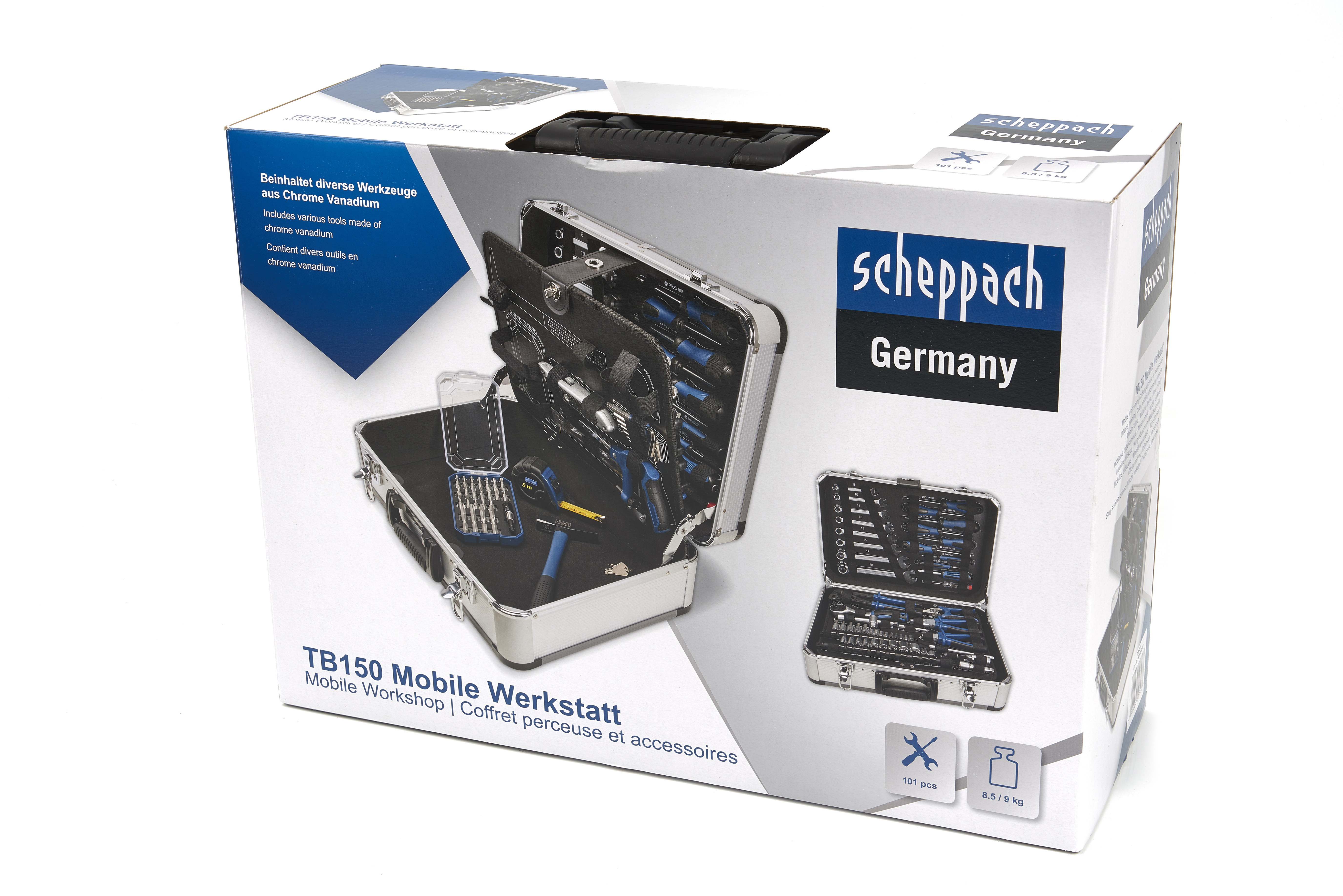 HERZO Mallette à Outils 56 Pièces Caisse à Outil Complete Avec Boîte De