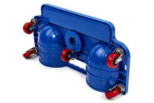 Planche à Genoux Avec Roulettes – Protection Genoux Charge 120 Kg, Rouge, Idéal Carrelage & Travaux Bas