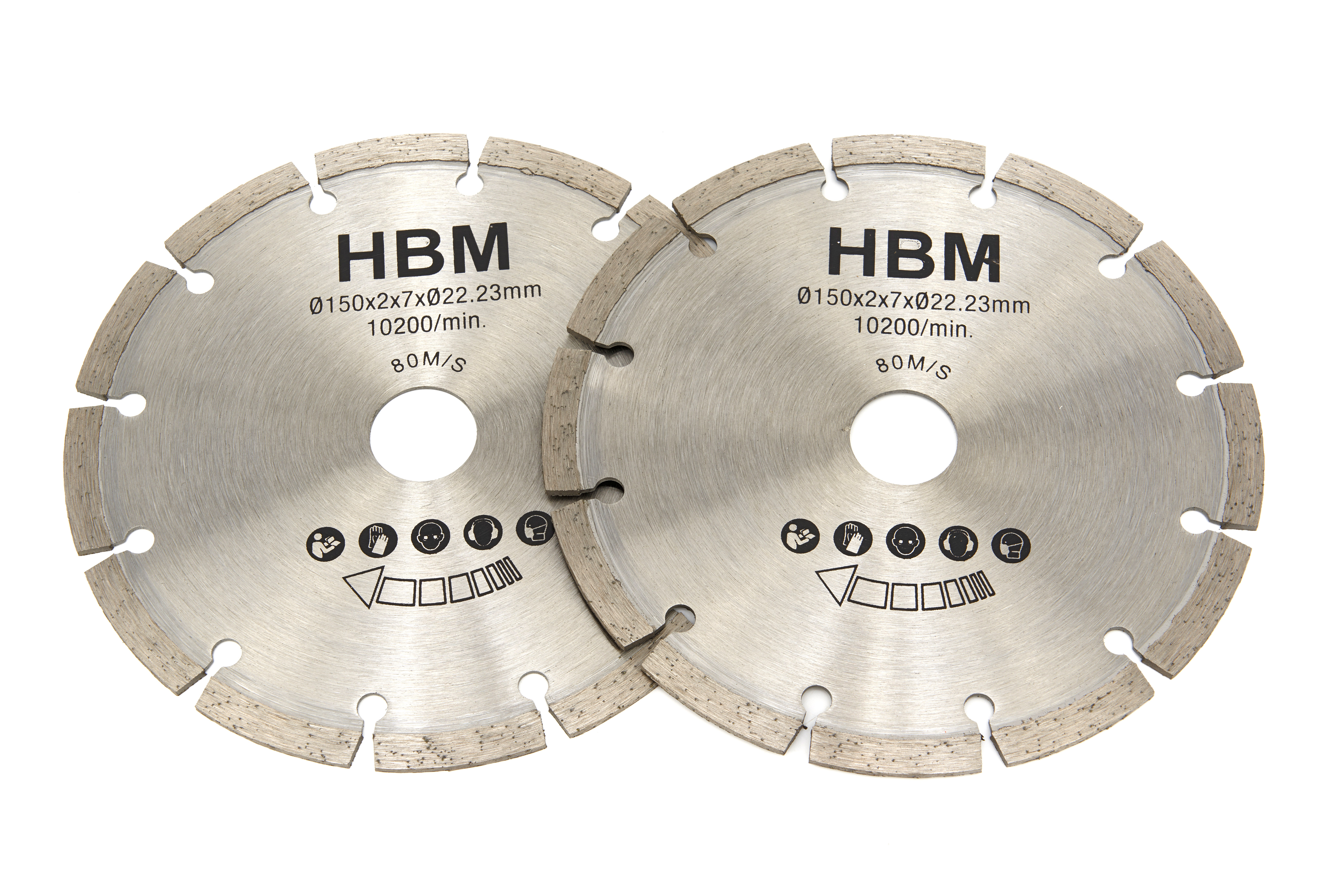 HBM 150 mm zaagbladen tbv muurfrees 1700w  | HBM Machines