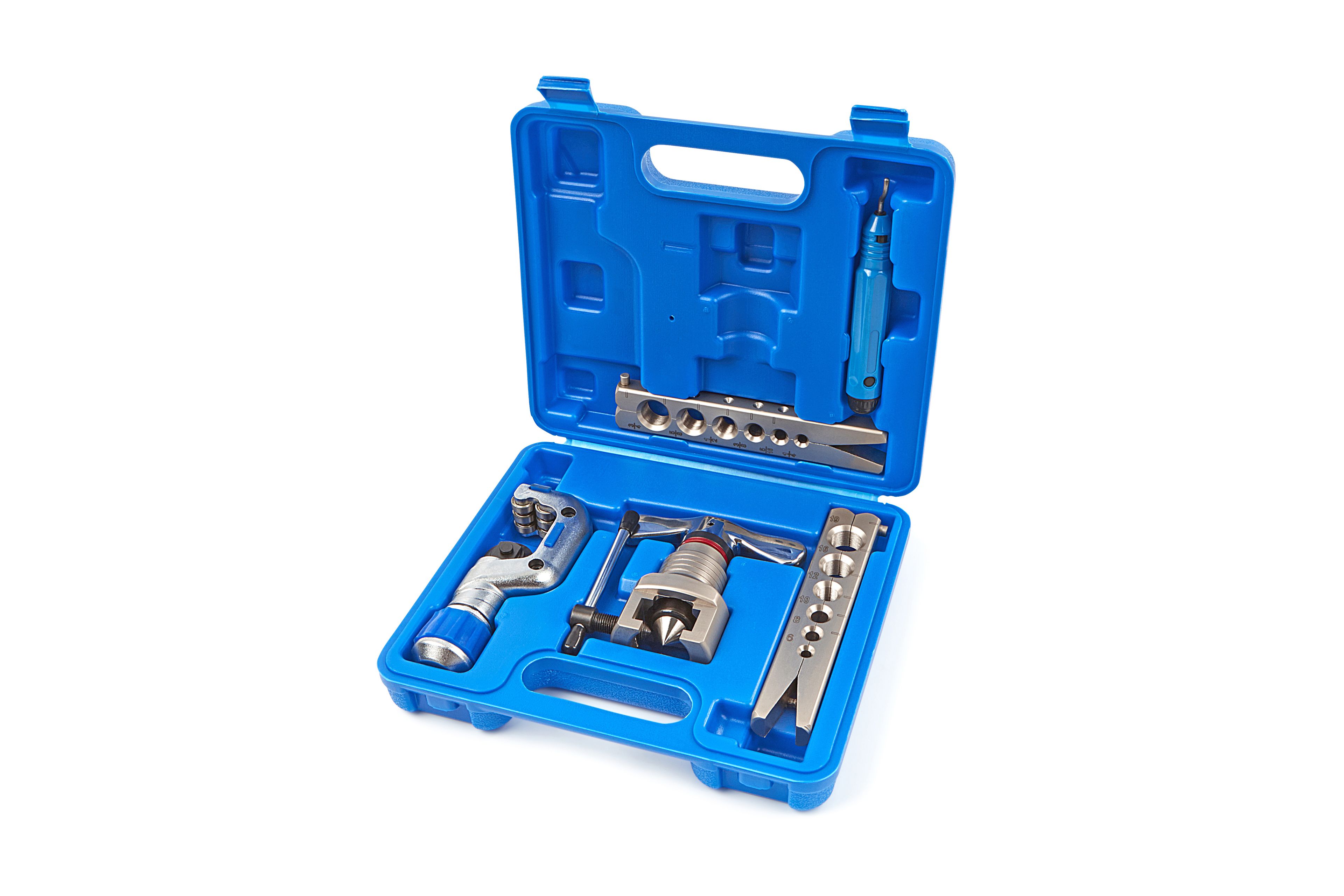 Pour Collets Double Et Bulle DIN SAE Kit évaseur Tuyau De Frein MSW-HFT-01 - Pour Collets Double Et Bulle DIN/SAE - Avec Mallette