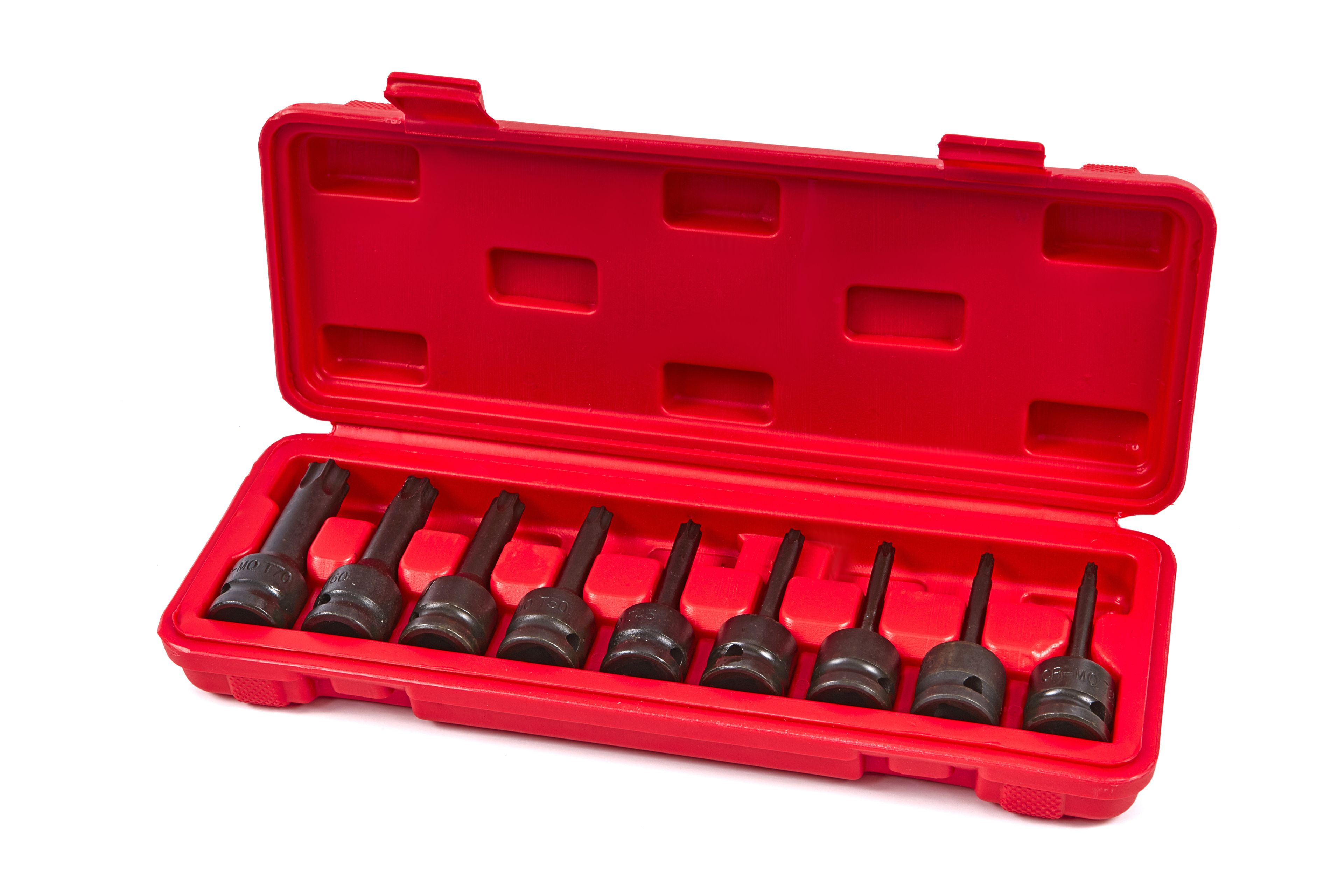 US PRO 9 Stck. 1/2 Buchse Torx E-TRX Star Steckschlüsselsatz