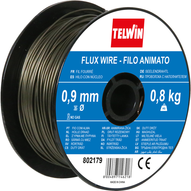 Bobine De Fil Fourré Sans Gaz INE PR1038 - Soudage MIG-MAG 0,9 Mm 900g - Parfait Pour Aciers Au Carbone