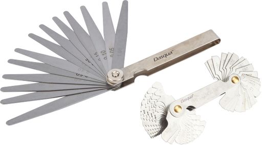 QUARKZMAN Fühlerlehre Set - 5 Stück 0.05mm 65MN Stahl Dickenmesser