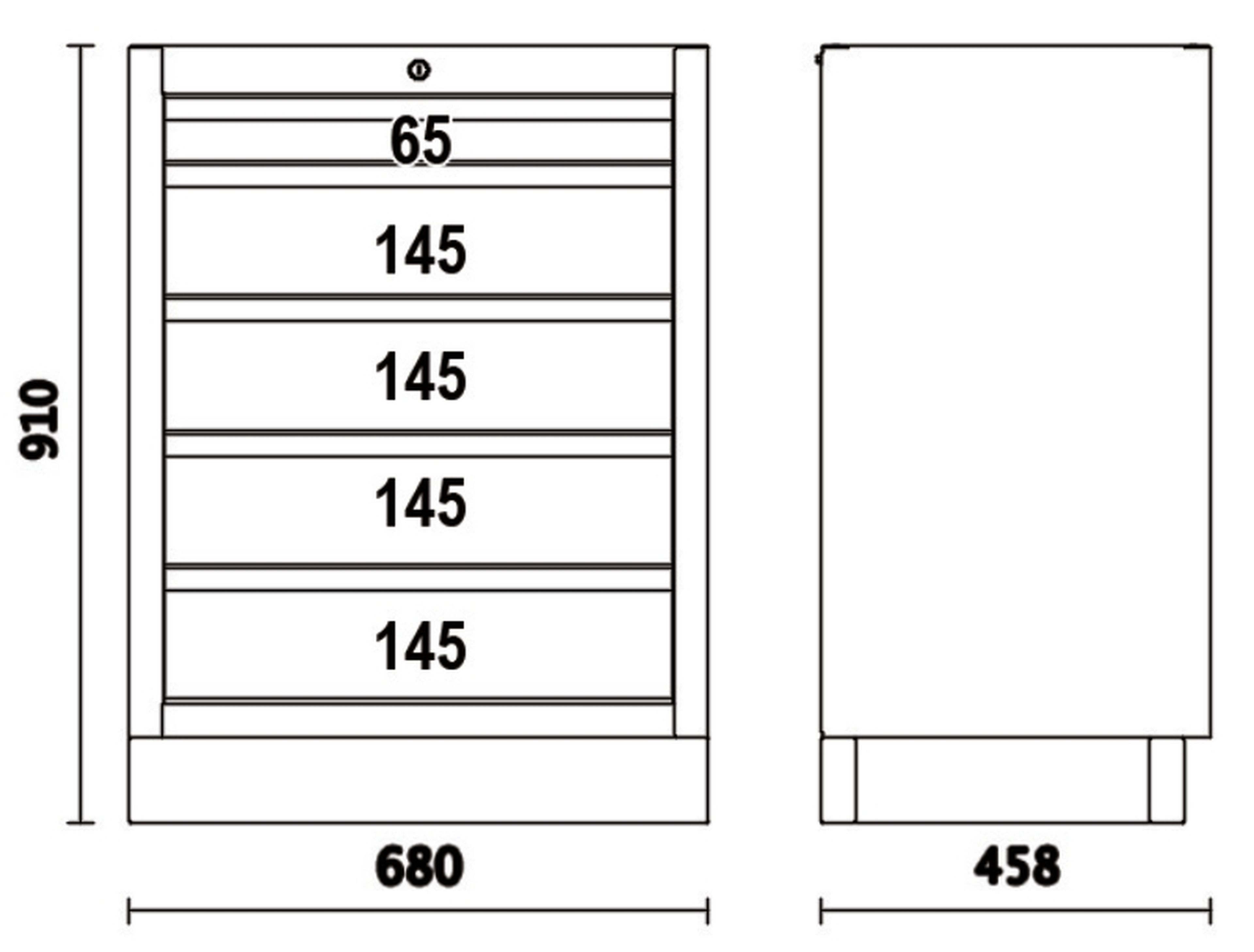 Armoire à Outils Ou Tiroirs E309 - 10 Compartiments - Occasion