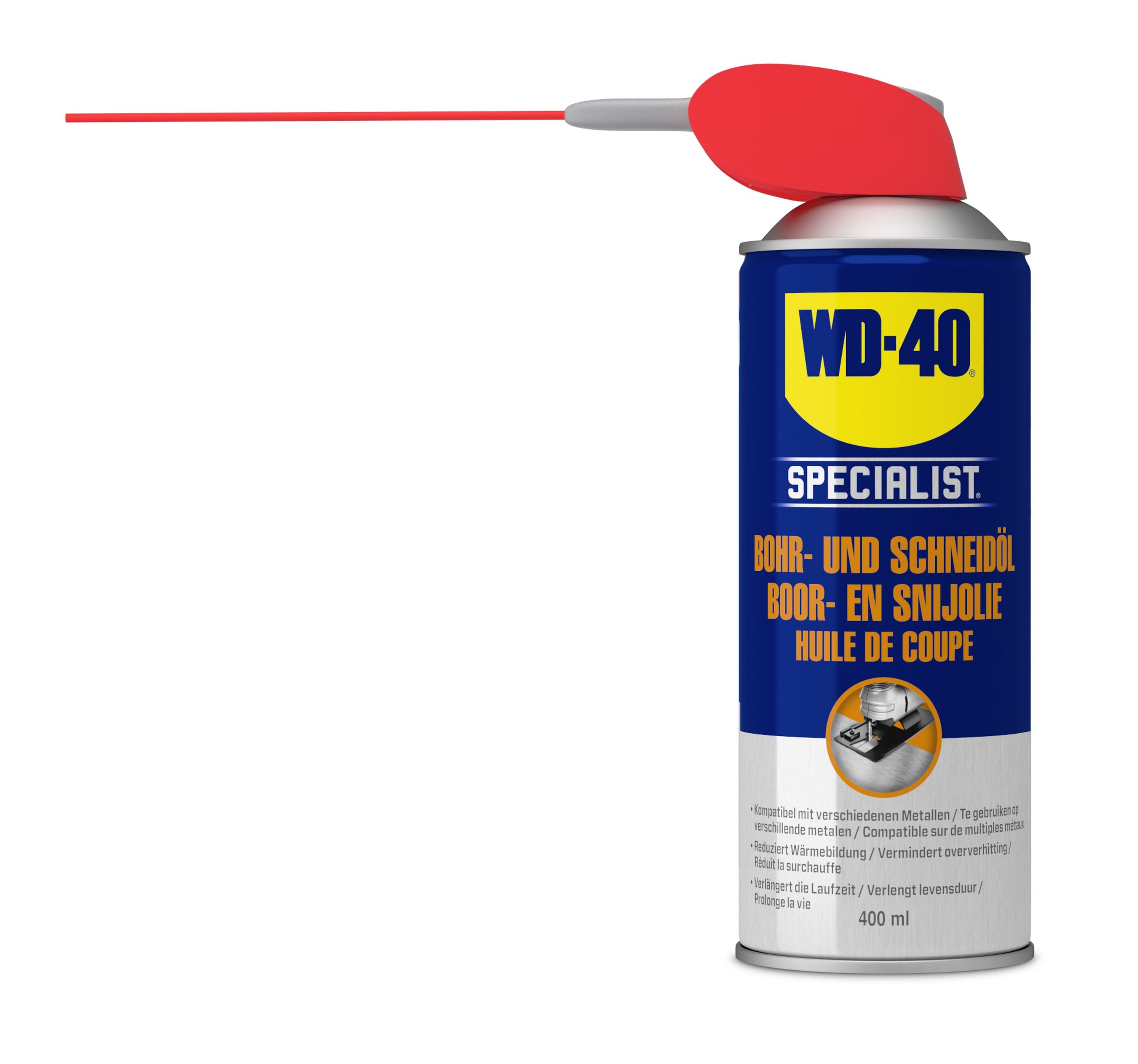 WD-40 Specialist Olio Da Taglio 400ml: Spray Per Foratura E Lavorazione Metalli, Antiusura