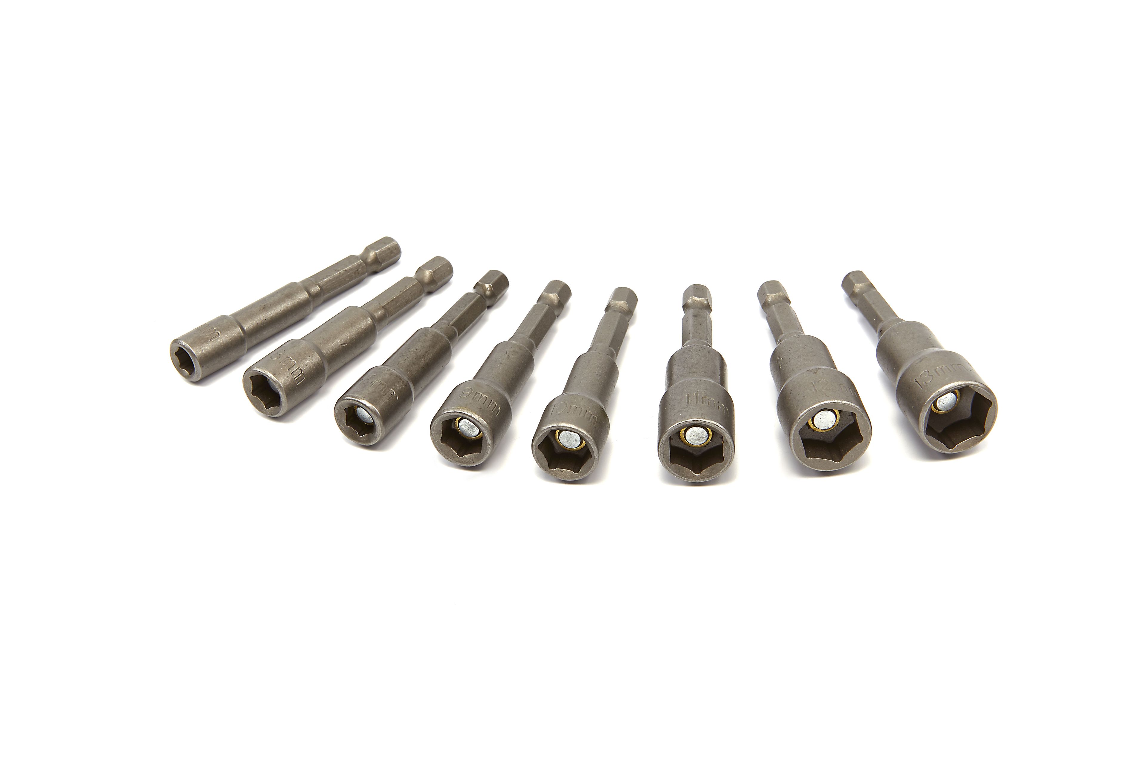 9-delige Tapdoppenset, M6 M24 Cr Molybdeenstaal, 1/2 Inch