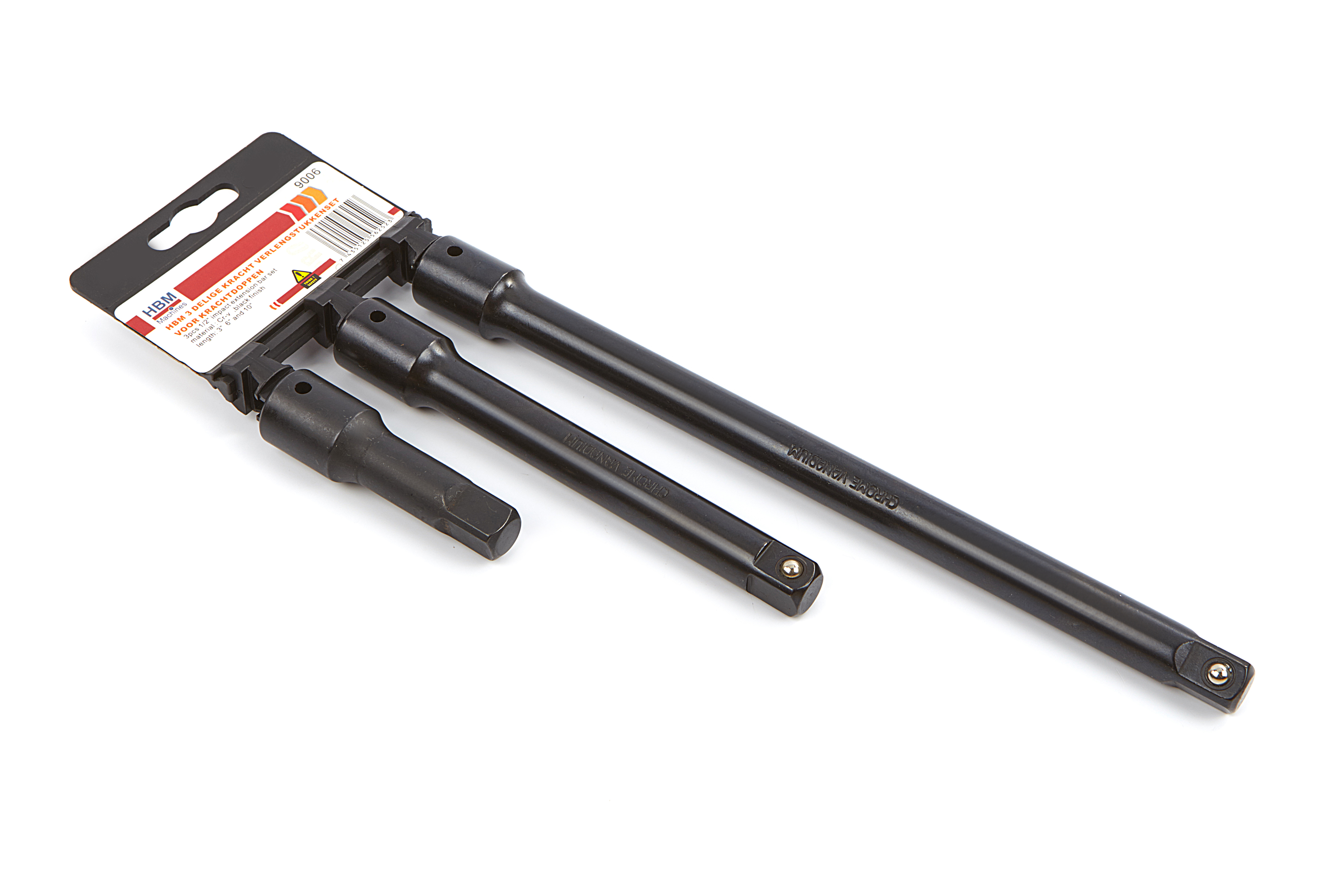 Cal Hawk Tools Verlängerungsstangen-Set 3-teilig – 1/2 Zoll Antrieb, Lang, Aus Gehärtetem Stahl Für Schwer Erreichbare Stellen