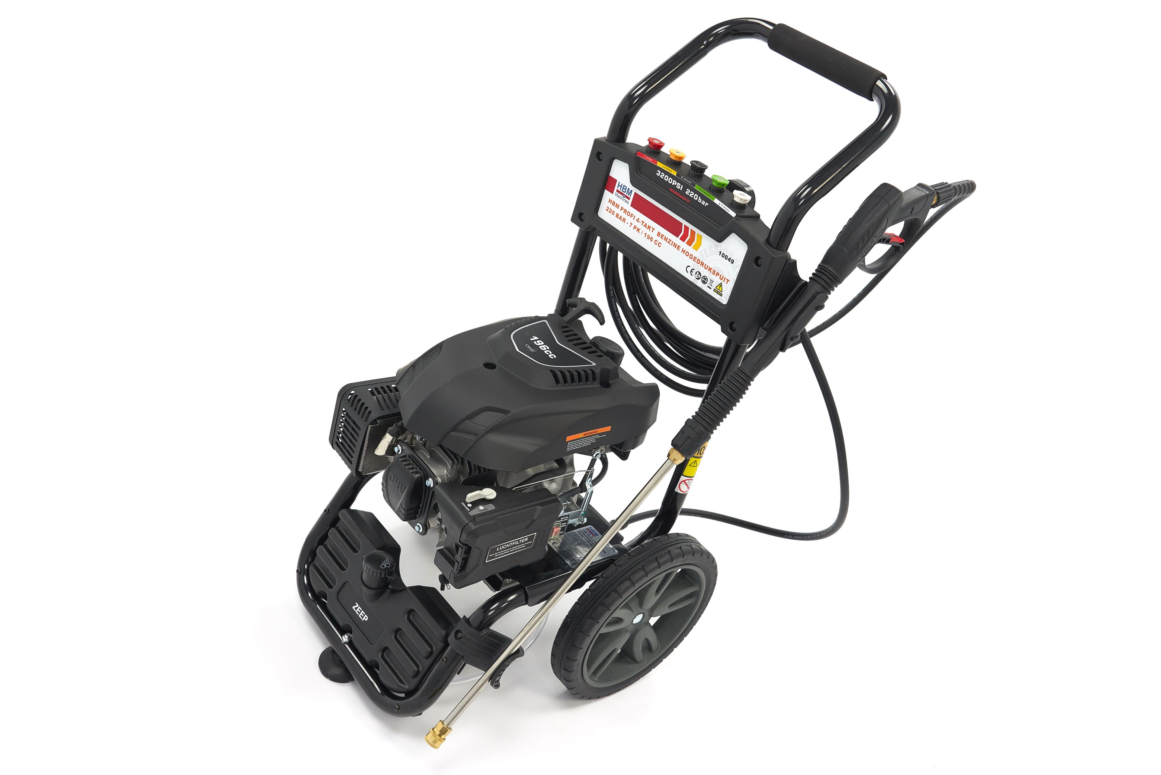 Nettoyeur à Haute Pression Essence Sur Remorque Avec Cuve - 207 Bar