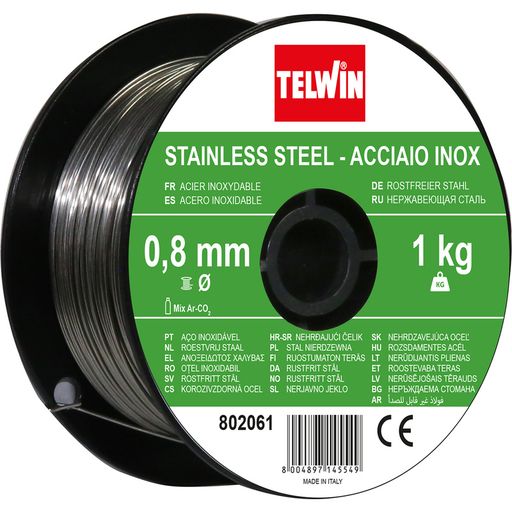 Telwin 802062 welding wire on aluminium, D 0,8 mm (0,45 kg), grey