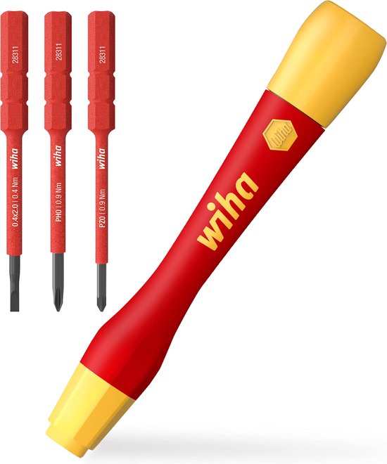 Wiha Feinmechanik-Schraubendreher-Set 4-teilig, electric PicoFinish slimVario