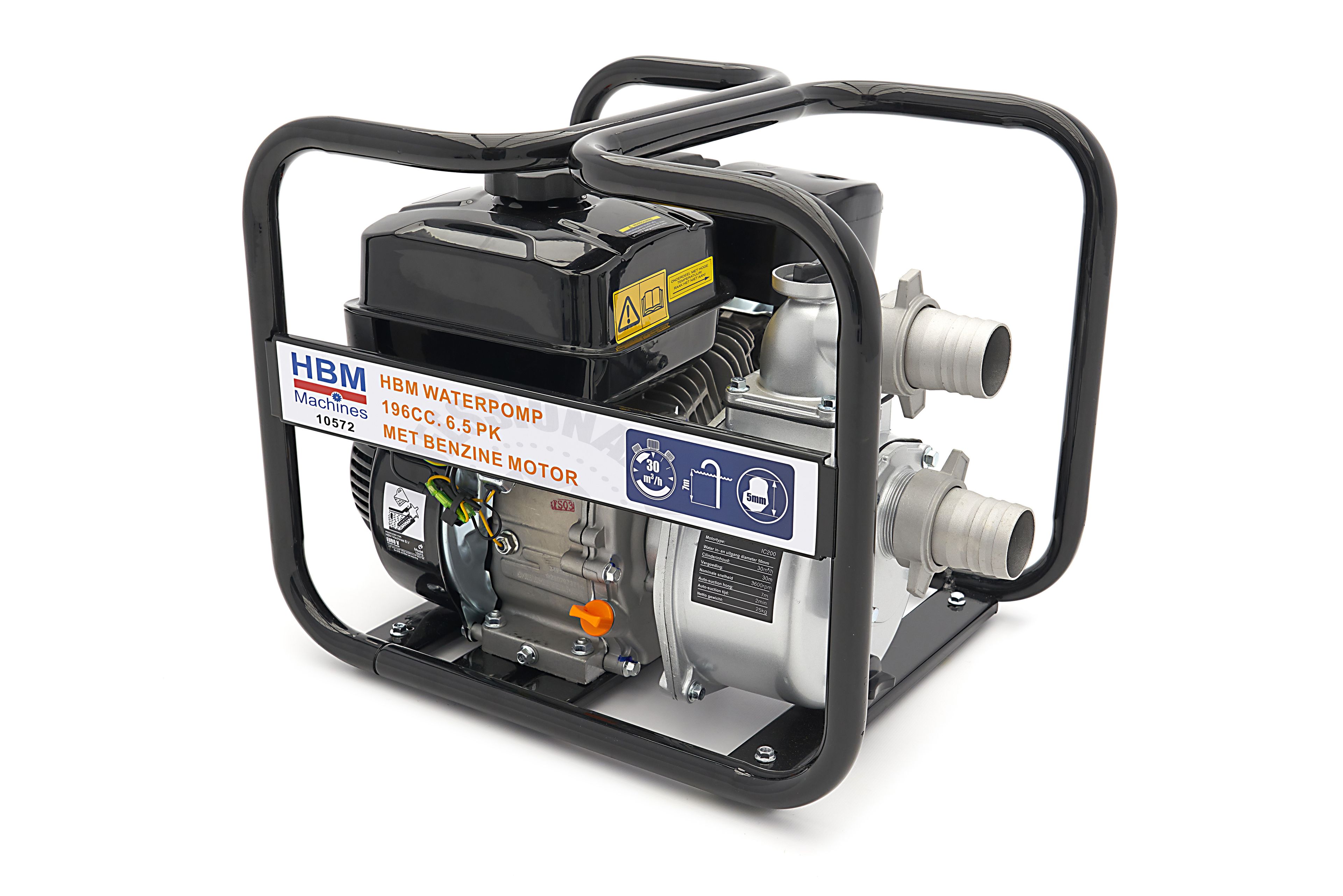 2 inch 4-takt waterpomp, 210 cc, 6,5 pk, watertransportpomp