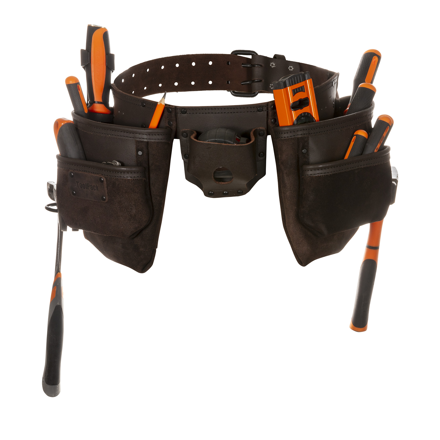 ToolPack Gereedschapsgordel - Met 2 Houders - Verstelbaar - Hoogwaardig Leer