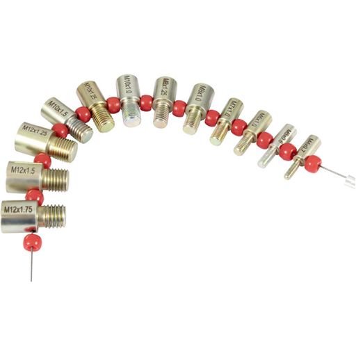 Produktbild von GIMYUAN Gewindeprüfer – 38 Größen, Metrisch M3–M16 & Zoll #2–5/8, Aluminiumgehäuse, Lasergeätzt, Mit Aufhängelöchern