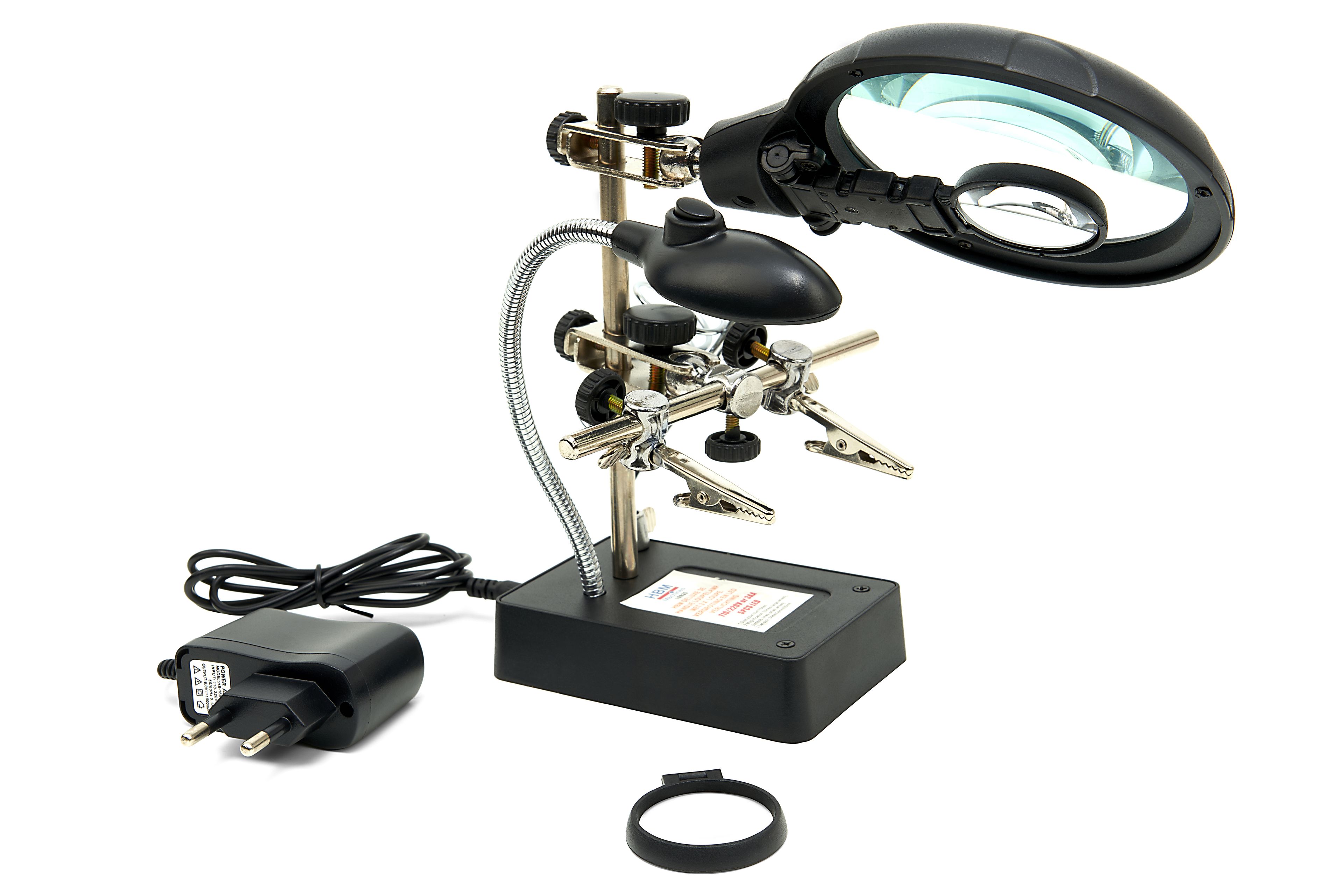 Lightcraft – Lampe Loupe à Main – Lentille 90 Mm – Grossissement 2,5x – Piles LR1130 – Modélisme, Lecture, Bricolage